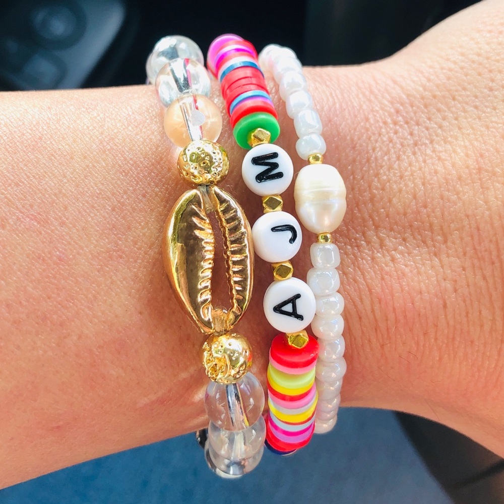 Ashley Jane Milan Shell Beaded Bracelet Set